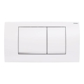 Geberit 115.899.KJ.1 - Bedieningsplaat Twinline30 34x18,5 cm wit/glanzend chroom