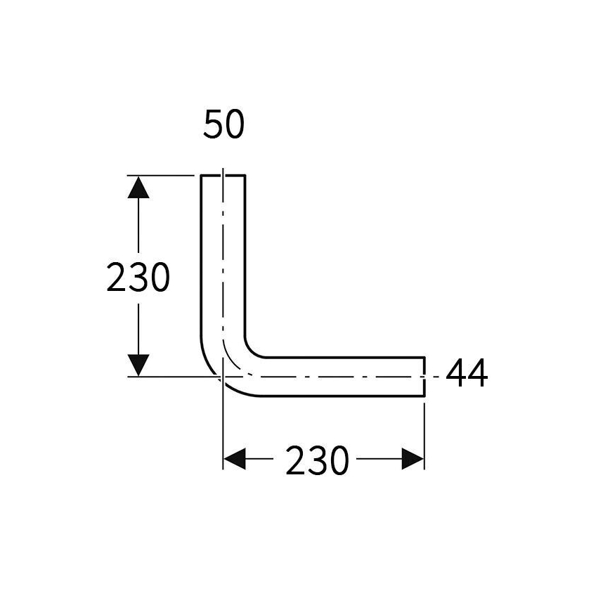 Geberit 118.003.11.1 - Coude de chasse d'eau 90° blanc alpin
