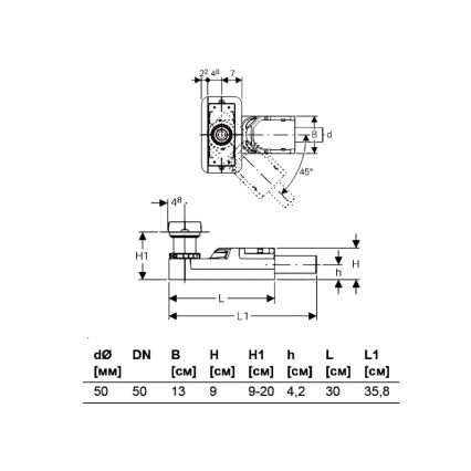Geberit 154.150.00.1 - Montagekit voor CleanLine afvoergoot 90-220 mm