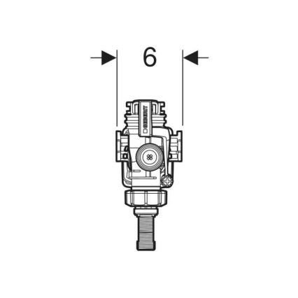 Geberit 240.705.00.5 - Vanne de remplissage pour réservoirs de chasse encastrés sous enduit, Type 383