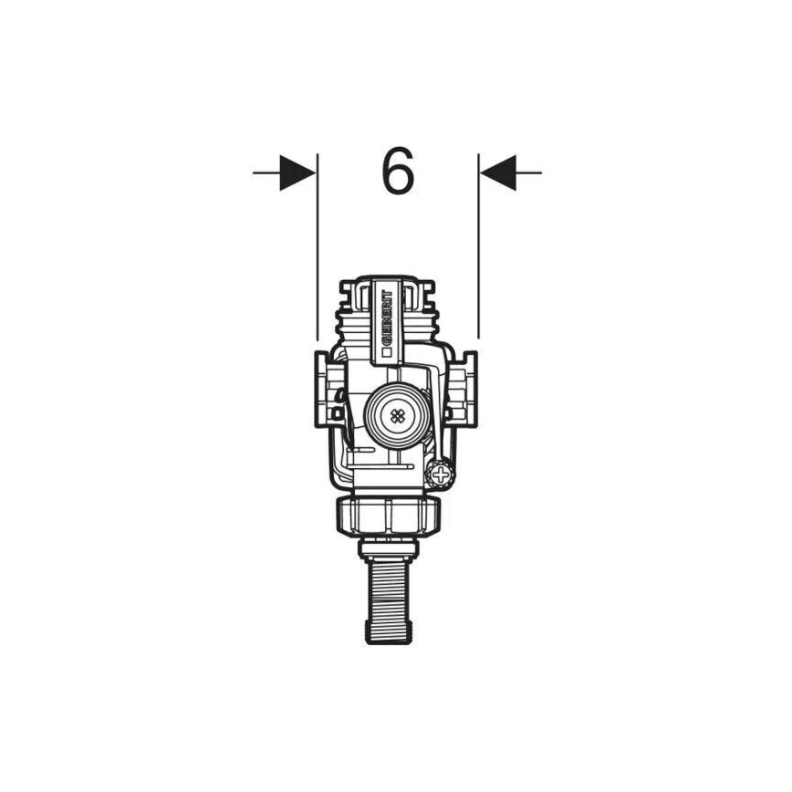 Geberit 240.705.00.5 - Vanne de remplissage pour réservoirs de chasse encastrés sous enduit, Type 383