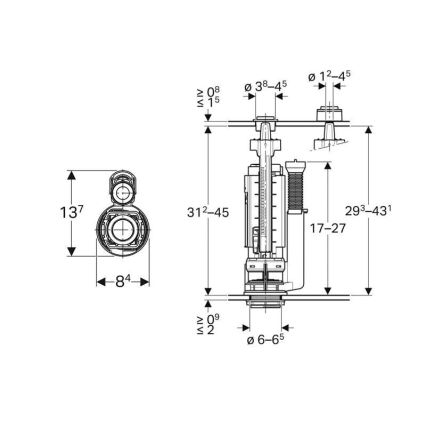 Geberit 282.050.21.2 - Spoelventiel Type 290