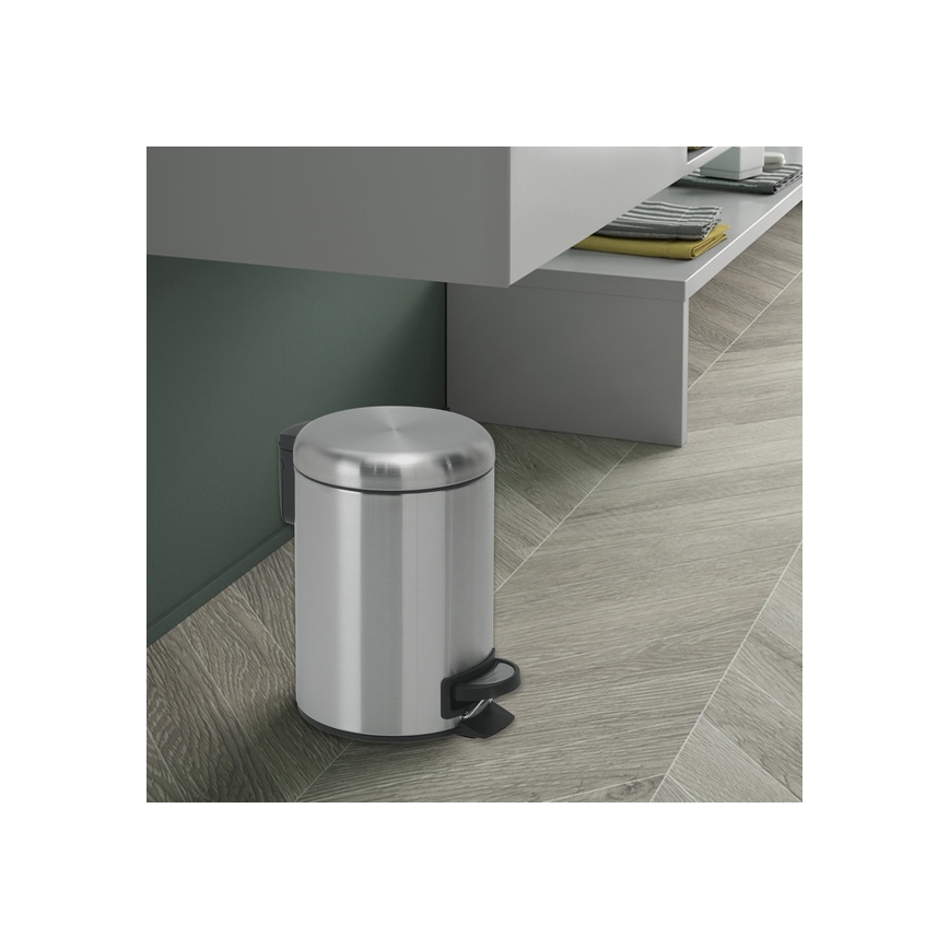 Gedy - Afvalemmer POTTY 3 l met softclose, rvs