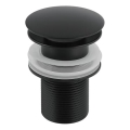 Gedy - Bonde de lavabo CLICK-CLACK Ø 6,6 cm, noire mate