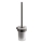 Gedy - Brosse WC murale PIRENEI en verre opalin / gris métallique
