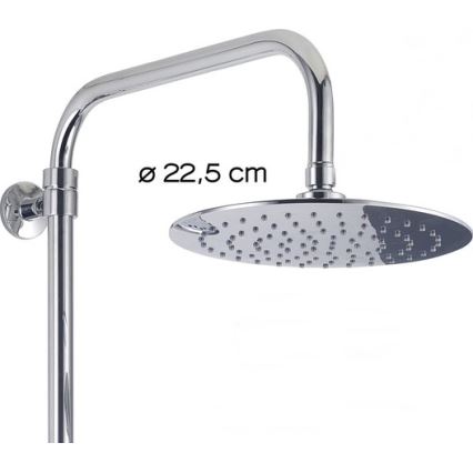 Gedy - Ensemble de douche avec mitigeur STAR PLUS en chrome brillant