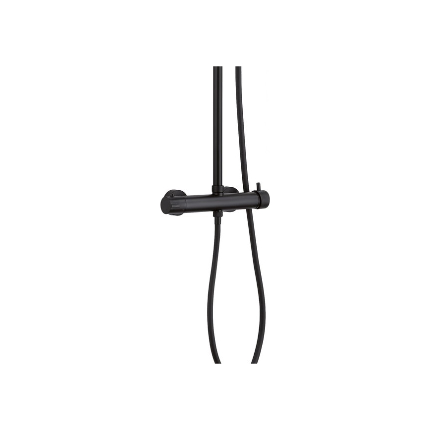 Gedy - Ensemble de douche STAR PLUS avec mitigeur noir mat
