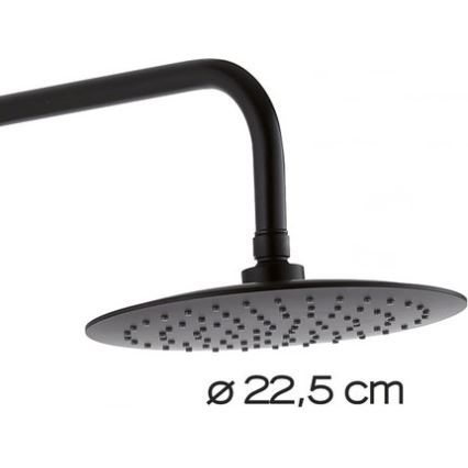 Gedy - Ensemble de douche STAR PLUS avec mitigeur noir mat