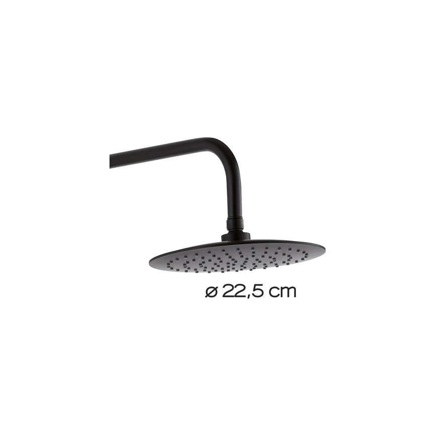 Gedy - Ensemble de douche STAR PLUS avec mitigeur noir mat