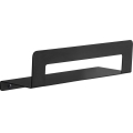Gedy - Étagère avec porte-serviettes CLEO 30 cm noire mate