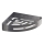 Gedy - Étagère d'angle pour douche SMART 21x4,5 cm gris métallisé