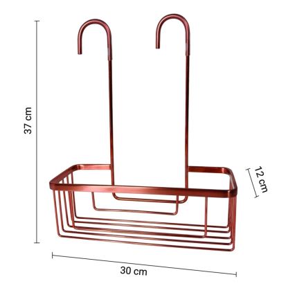 Gedy - Étagère de douche suspendue OTTAVIANO, finition cuivrée