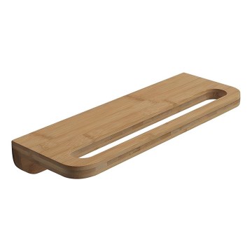Gedy - Étagère murale avec porte-serviettes HIMALAYA 14,5x40 cm bambou