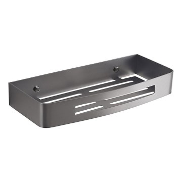 Gedy - Étagère murale de douche SMART 30x12,8 cm gris métallisé