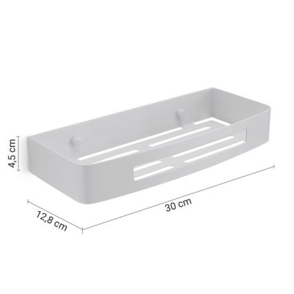 Gedy - Étagère murale pour douche SMART 30x12,8 cm blanche