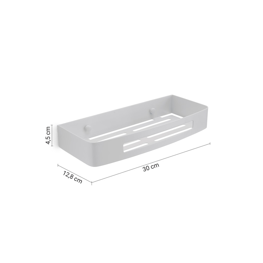 Gedy - Étagère murale pour douche SMART 30x12,8 cm blanche