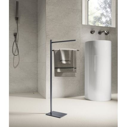 Gedy - Handdoekenrek TRILLY, 83,5 cm, metallicgrijs