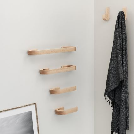 Gedy - Handdoekhouder voor aan de muur HIMALAYA 6,7x21 cm bamboe
