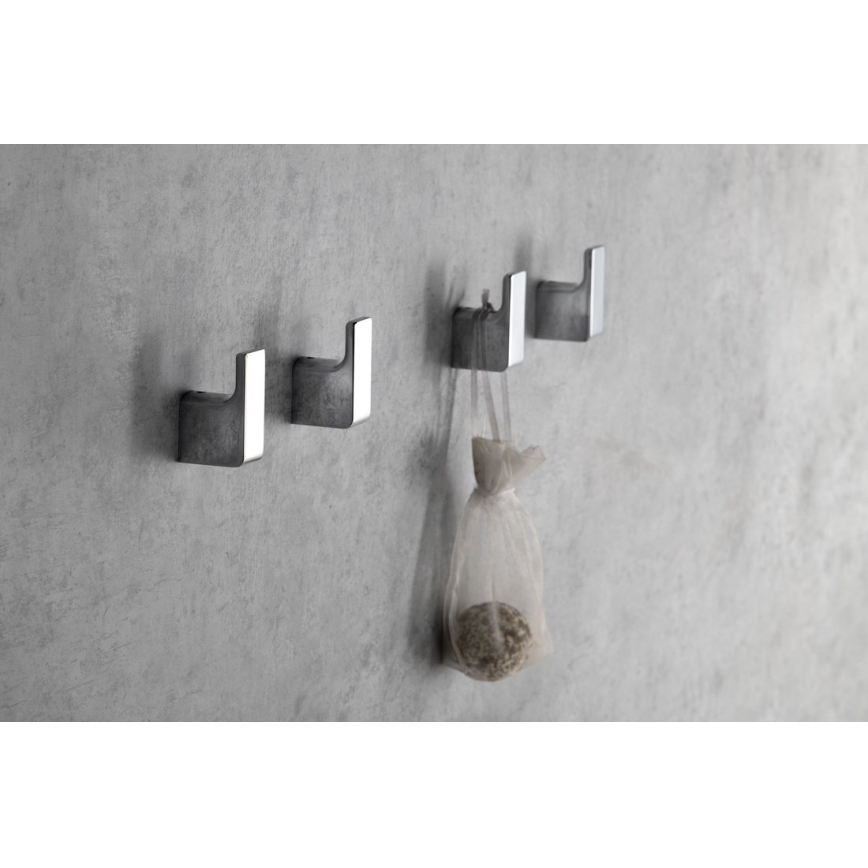 Gedy - LOT 2x Crochet mural PIRENEI chrome brillant