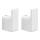 Gedy - Lot de 2 crochets muraux PIRENEI blanc mat
