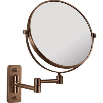 Gedy - Miroir mural de maquillage GAIA, finition bronze