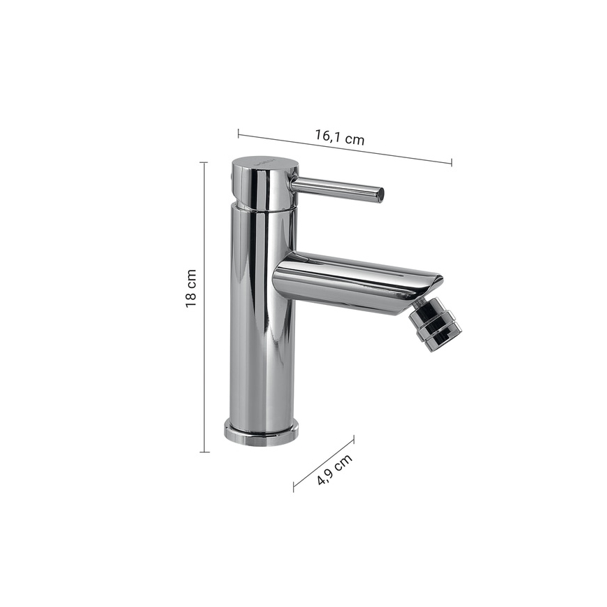 Gedy - Mitigeur pour bidet COMO 18 cm chrome brillant