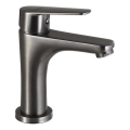 Gedy - Mitigeur pour lavabo COMO 19,6 cm, finition gris métallisé