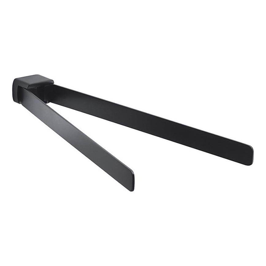 Gedy - Muur roterend handdoek houder PIRENEI 36 cm mat zwart