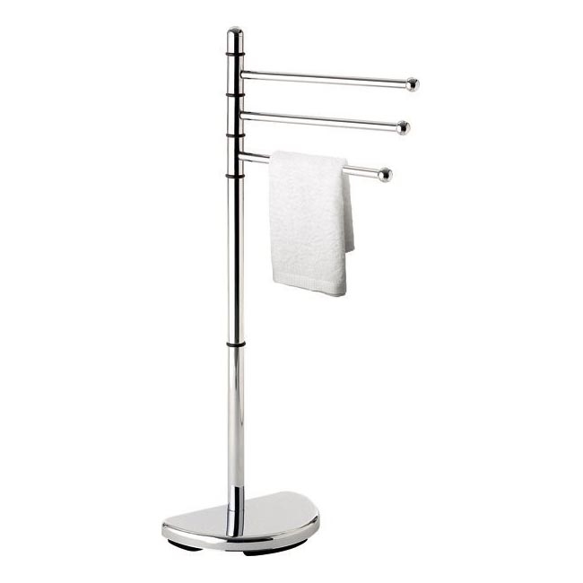 Gedy - Pied avec porte-serviettes HIBISCUS 90,5 cm chrome brillant