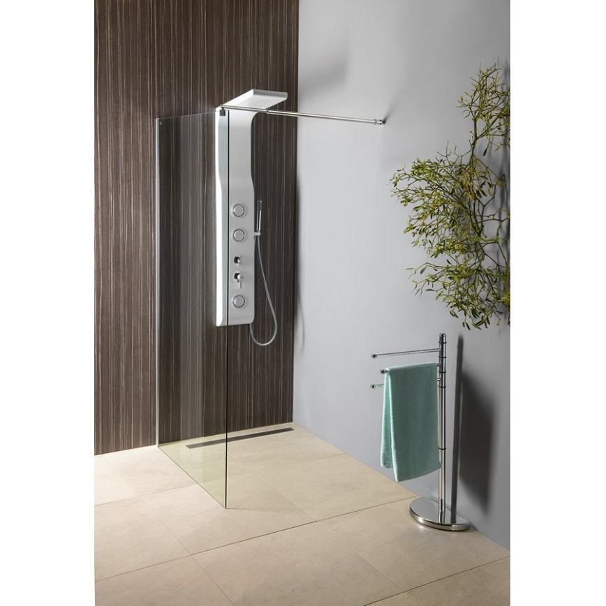 Gedy - Pied avec porte-serviettes HIBISCUS 90,5 cm chrome brillant