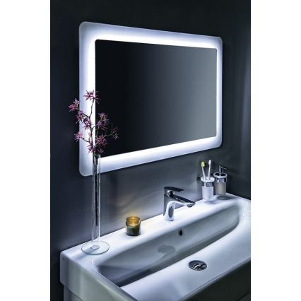 Gedy - Porte-brosse à dents mural PIRENEI blanc de lait verre/chrome brillant