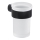 Gedy - Porte-brosse à dents mural PIRENEI blanc de lait verre/noir