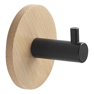 Gedy - Porte-serviettes autocollant HIMALAYA noir/bambou