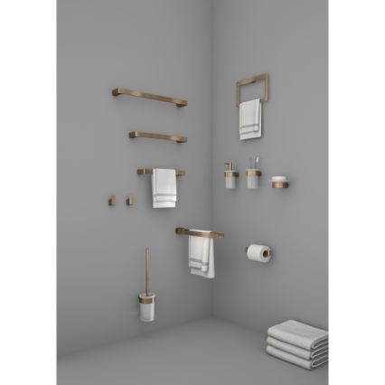 Gedy - Porte-serviettes mural PIRENEI 15 x 23 cm bronze