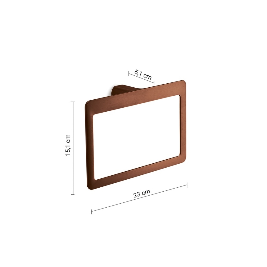 Gedy - Porte-serviettes mural PIRENEI 15 x 23 cm bronze