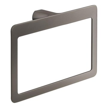 Gedy - Porte-serviettes mural PIRENEI 15x23 cm gris métallisé
