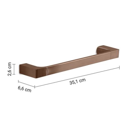 Gedy - Porte-serviettes mural PIRENEI 35 cm bronze