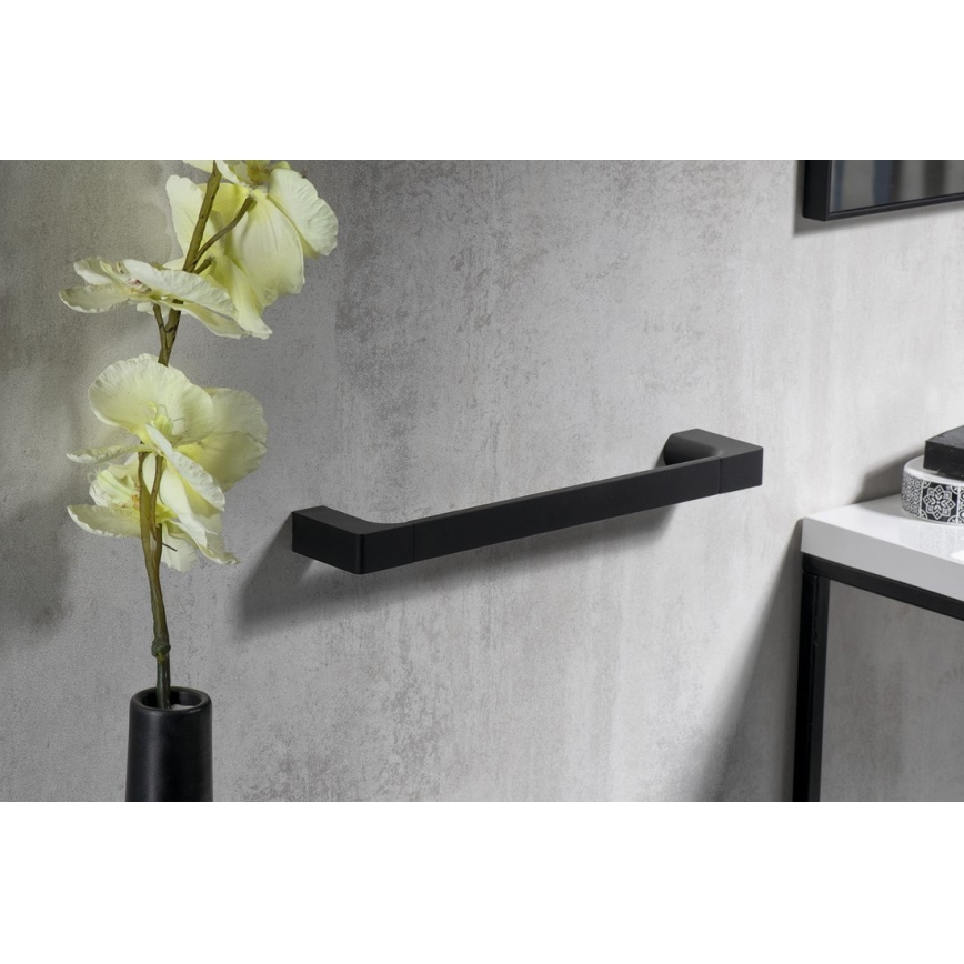 Gedy - Porte-serviettes mural PIRENEI 6,6x35 cm mat noir