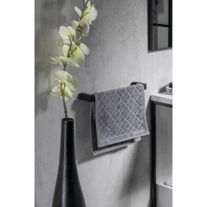 Gedy - Porte-serviettes mural PIRENEI 6,6x35 cm mat noir