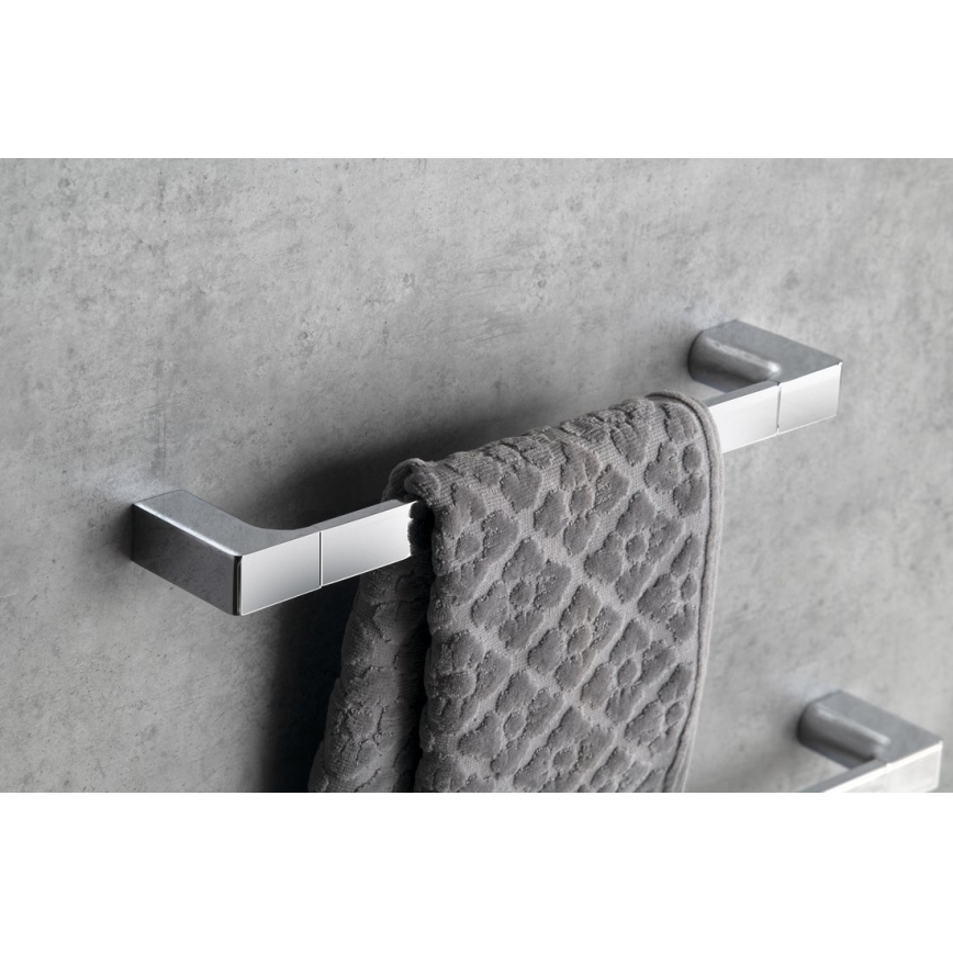 Gedy - Porte-serviettes mural PIRENEI 6,6x45 cm chrome brillant