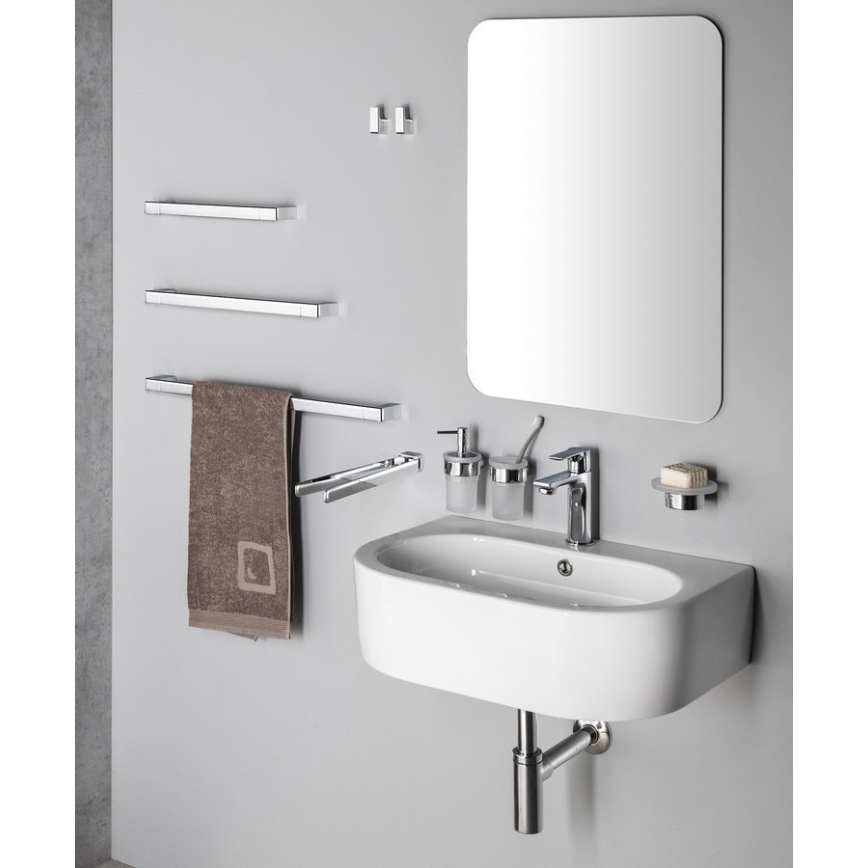 Gedy - Porte-serviettes mural PIRENEI 6,6x60 cm chromé brillant