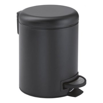 Gedy - Poubelle POTTY 3 L à fermeture douce, noire mate