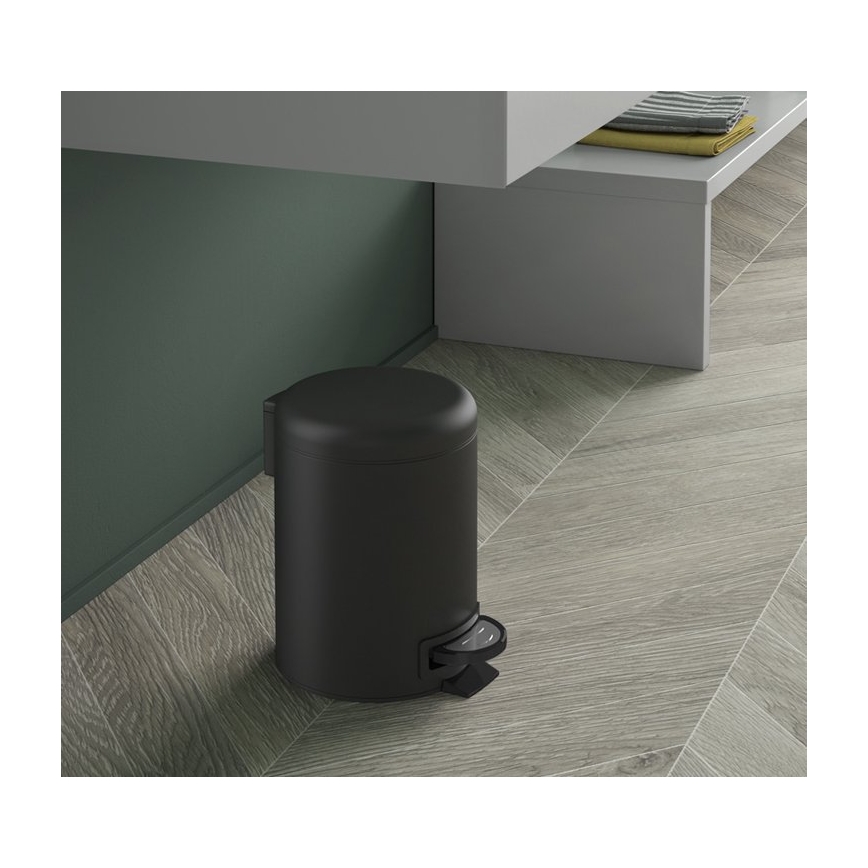 Gedy - Prullenbak POTTY 3 l met softclose, mat zwart