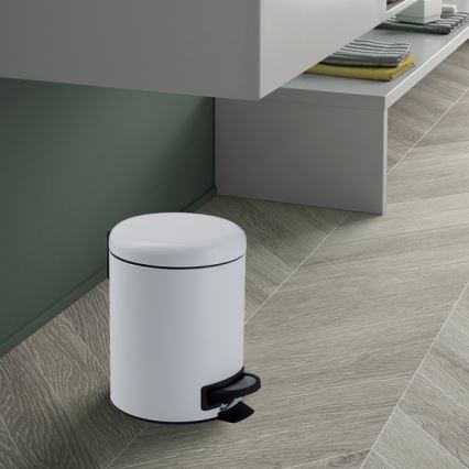 Gedy - Prullenbak POTTY 3 l met zachte sluiting, wit