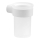 Gedy - Support mural pour brosses à dents PIRENEI verre opalin/blanc