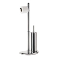 Gedy - Toiletpapier en toiletborstelhouder HIBISCUS glanzend chroom