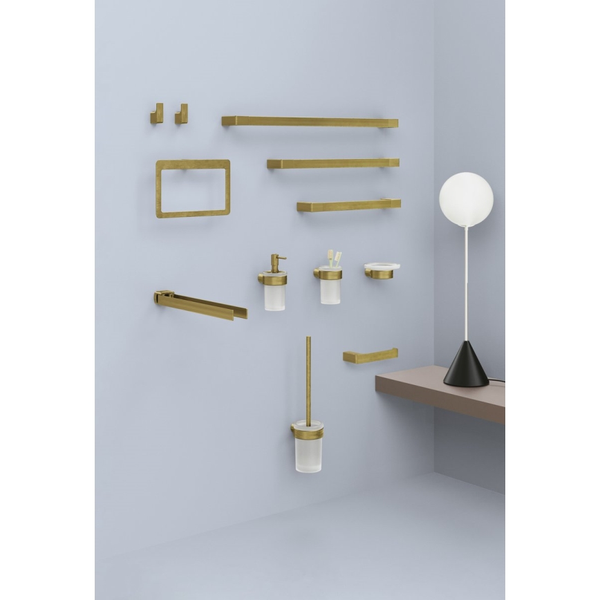Gedy - Wandgemonteerde handdoekhouder PIRENEI 6,6x60 cm mat goud