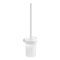 Gedy - Wandgemonteerde wc-borstel PIRENEI gesatineerd glas/mat wit