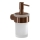 Gedy - Wandgemonteerde zeepdispenser PIRENEI 140 ml melkglas/brons