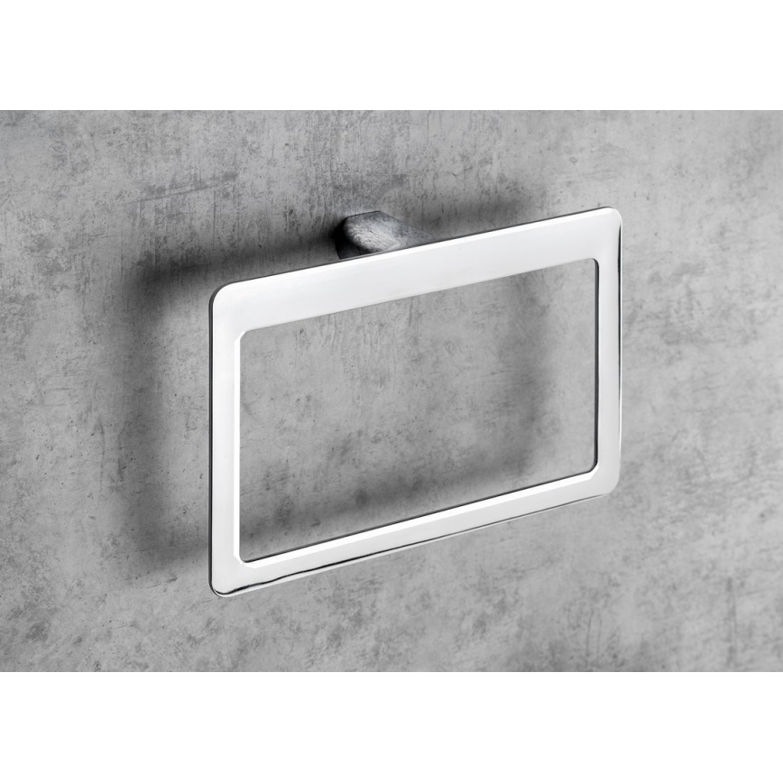 Gedy - Wandhouder voor handdoeken PIRENEI 15x23 cm glanzend chroom